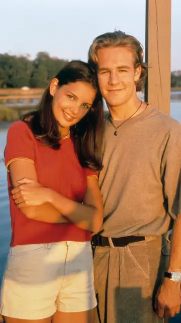 James Van Der Beek y Katie Holmes en Dawson Crece James Van Der Beek y Katie Holmes en Dawson Crece