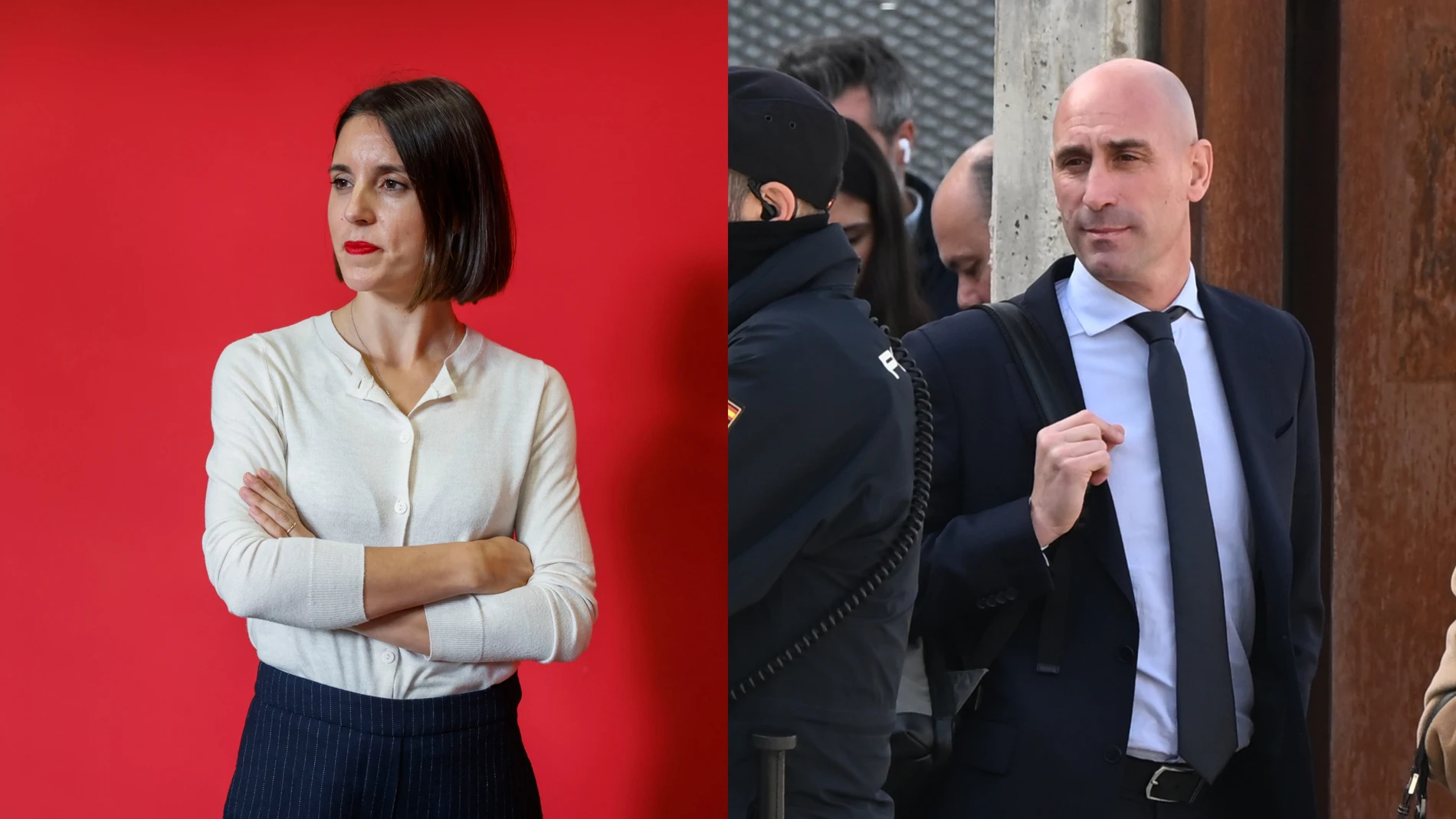 Irene Montero y Luis Rubiales Irene Montero y Luis Rubiales