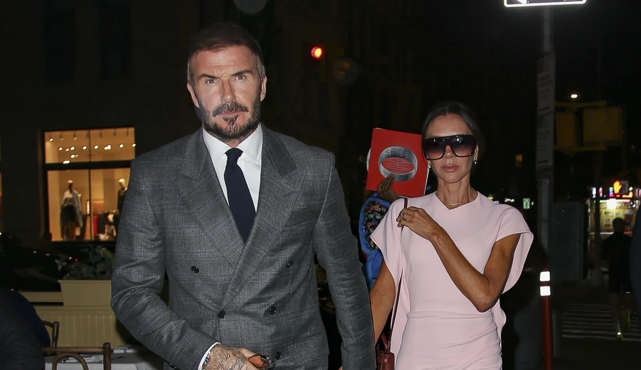 David Beckham y su mujer Victoria Beckham en octubre de 2025.