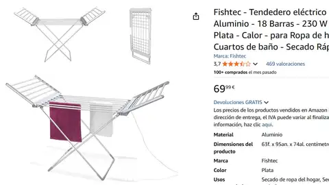 Tendedero eléctrico Tendedero eléctrico