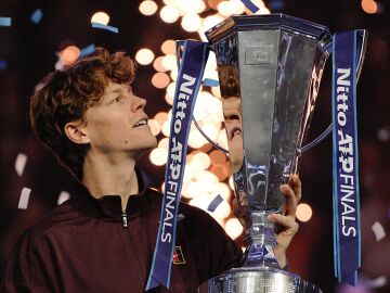 Jannik Sinner durante la final ante Alcaraz