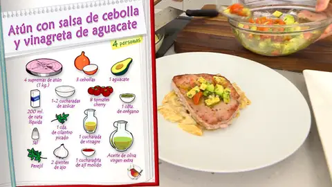 Ingredientes Atún con salsa de cebolla Ingredientes Atún con salsa de cebolla