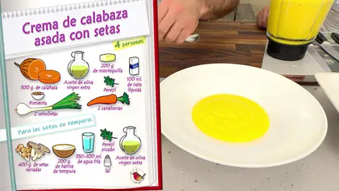 Ingredientes Crema de calabaza asada con setas Ingredientes Crema de calabaza asada con setas