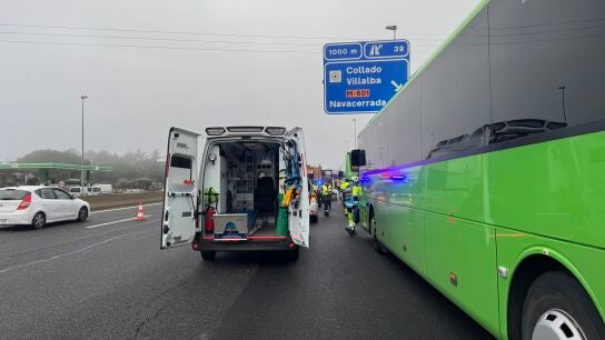 Accidente de tr&aacute;fico en Collado Villalba 