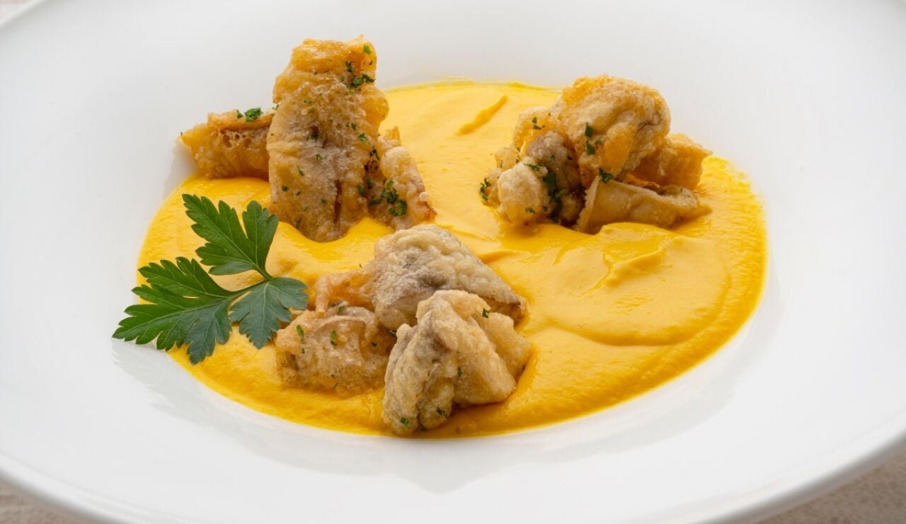 Crema de calabaza asada con setas, de Joseba Argui&ntilde;ano: "El sabor concentrado har&aacute; que quede m&aacute;s rica"