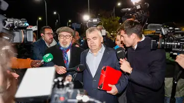 Santos Cerdán durante su salida de prisión Santos Cerdán durante su salida de prisión