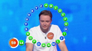 Manu, solo ante el peligro: jugada llena de intriga en El Rosco para alcanzar a Rosa y sus 22 aciertos Manu, solo ante el peligro: jugada llena de intriga en El Rosco para alcanzar a Rosa y sus 22 aciertos