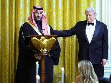 Donald Trump y el príncipe saudí Bin Salmán Donald Trump y el príncipe saudí Bin Salmán