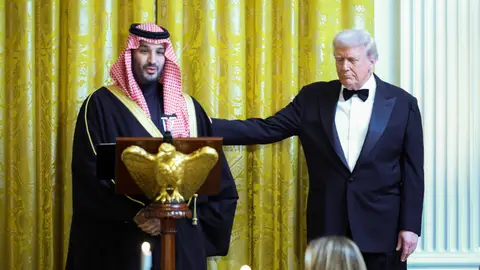 Donald Trump y el príncipe saudí Bin Salmán Donald Trump y el príncipe saudí Bin Salmán