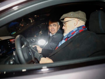 Santos Cerdán y su abogado