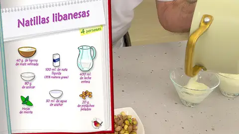 Ingredientes Natillas libanesas Ingredientes Natillas libanesas
