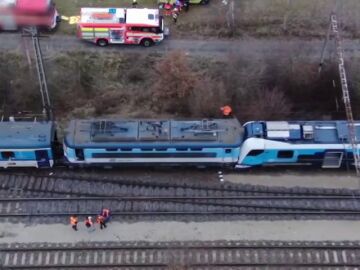 Chocan dos trenes en Rep&uacute;blica Checa