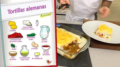 Ingredientes Tortillas alemanas Ingredientes Tortillas alemanas