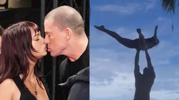 Channing Tatum haciendo el salto de Dirty Dancing con su novia Inka Williams Channing Tatum haciendo el salto de Dirty Dancing con su novia Inka Williams