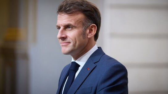 November 17, 2025, Paris, France: French President Emmanuel Macron listens to a question during a joint press conference with Ukrainian President Volodymyr Zelenskyy, at the Elysee Palace, November 17, 2025, in Paris, France. Europa Press/Contacto/Ukraine Presidency/Ukrainian 17/11/2025 ONLY FOR USE IN SPAIN