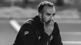 El entrenador Iñaki Cabaleiro El entrenador Iñaki Cabaleiro