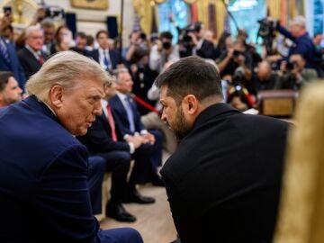 Foto de archivo del presidente de EEUU, Donald Trump, junto al presidente de Ucrania, Volodímir Zelenski Foto de archivo del presidente de EEUU, Donald Trump, junto al presidente de Ucrania, Volodímir Zelenski