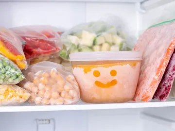 Congelador con comida Congelador con comida