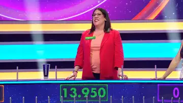 Alicia, concursante de La ruleta de la suerte noche Alicia, concursante de La ruleta de la suerte noche