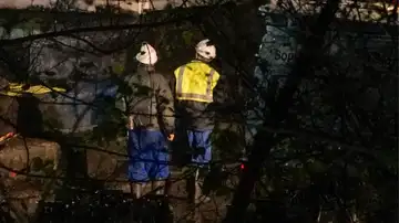 Imagen de los servicios de emergencia en la mina de Vega de Rengos Imagen de los servicios de emergencia en la mina de Vega de Rengos