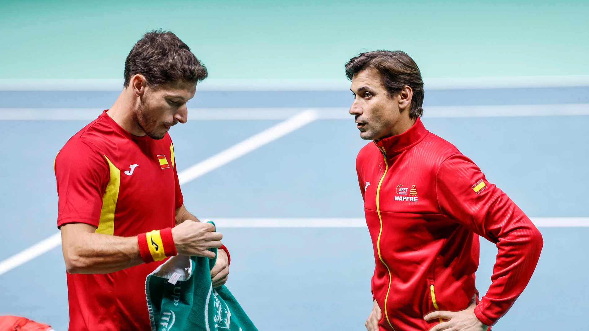 Pablo Carreño durante su partido ante Berrettini Pablo Carreño durante su partido ante Berrettini