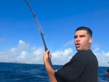 La jornada de pesca de Carlos Alcaraz