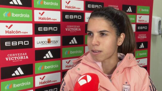 Alba Redondo atiende a Antena 3 Deportes