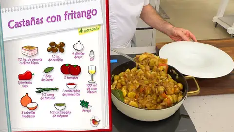 Ingredientes Castañas con fritango Ingredientes Castañas con fritango