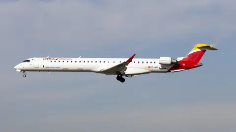 Imagen de archivo de un avión de Iberia Imagen de archivo de un avión de Iberia