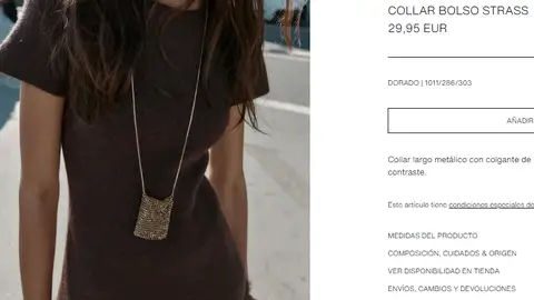 Collar bolso strass Collar bolso strass