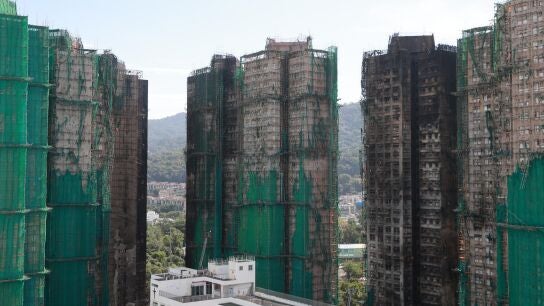 El complejo afectado por el incendio