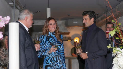 Mar Saura en la inauguración de un nuevo restaurante ne Madrid