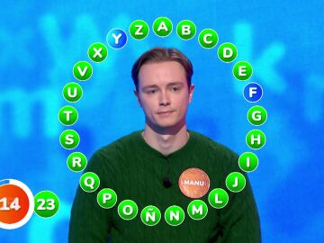 Manu asalta El Rosco: rompe el empate, se queda a dos del bote y manda a Rosa a la Silla Azul