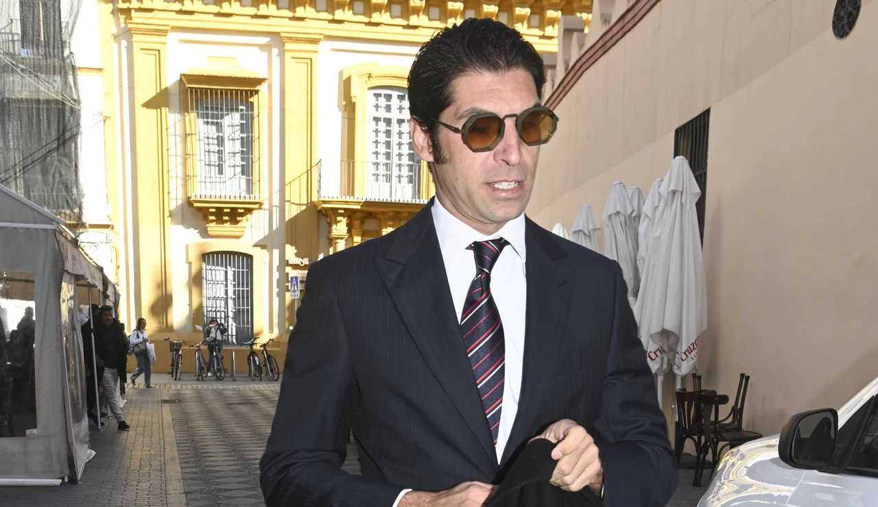 Cayetano Rivera, en el bautizo de su sobrino Nicolás