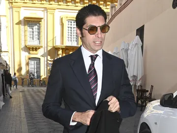 Cayetano Rivera, en el bautizo de su sobrino Nicolás Cayetano Rivera, en el bautizo de su sobrino Nicolás