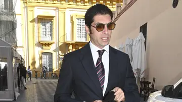 Cayetano Rivera, en el bautizo de su sobrino Nicolás Cayetano Rivera, en el bautizo de su sobrino Nicolás