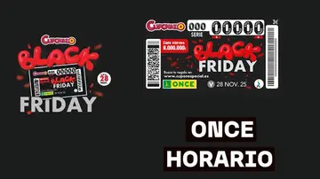 Horario del Cuponazo del Black Friday 2025 de la ONCE del viernes 28 de noviembre Horario del Cuponazo del Black Friday 2025 de la ONCE del viernes 28 de noviembre