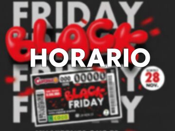 Horario del Cuponazo del Black Friday 2025 de la ONCE del viernes 28 de noviembre