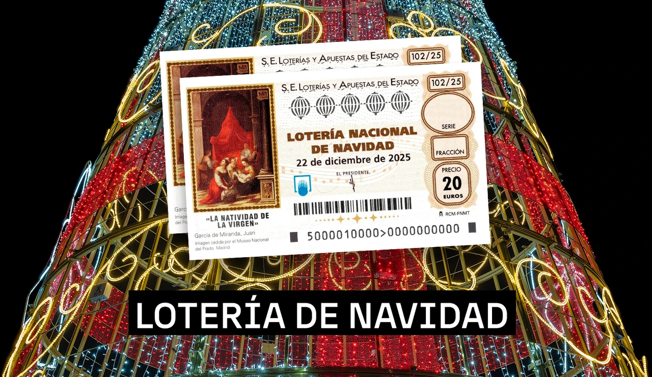 Cartón de la Lotería de Navidad 2025