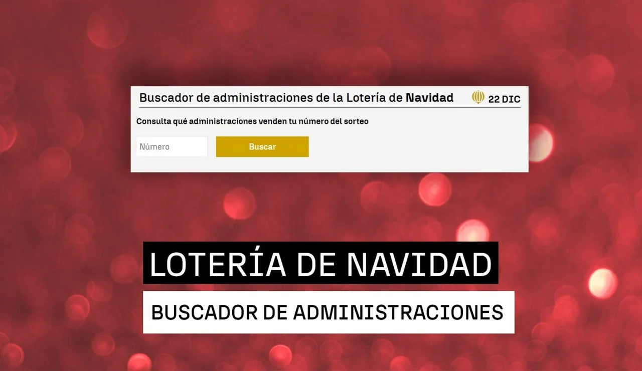 Buscador de décimos de la Lotería de Navidad 2025