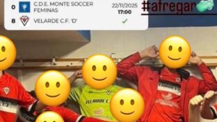 Los futbolistas del Velarde mandan "a fregar" a sus oponentes femeninas