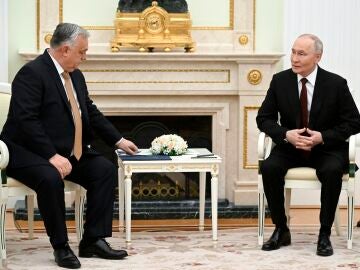 Putin y Orbán en el Kremlin