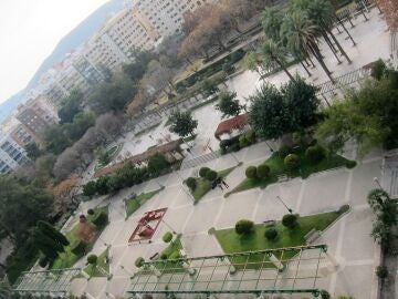 Imagen del parque de la Concordia, Jaén 