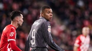 Mbapp&eacute; durante el Girona-Real Madrid de la temporada pasada
