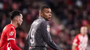Mbappé durante el Girona-Real Madrid de la temporada pasada Mbappé durante el Girona-Real Madrid de la temporada pasada