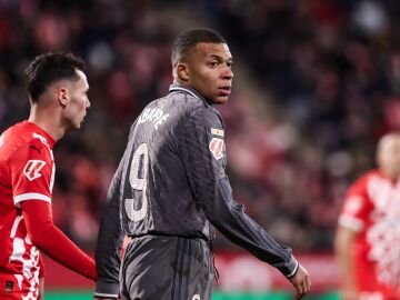 Mbappé durante el Girona-Real Madrid de la temporada pasada