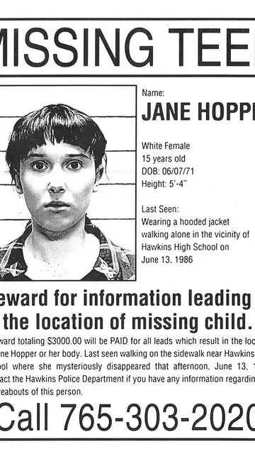 Cartel de desaparecida de Eleven en Stranger Things 5 Cartel de desaparecida de Eleven en Stranger Things 5