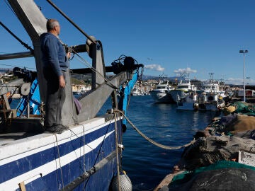 Barcos de arrastre en el puerto de La Caleta de V&eacute;lez-M&aacute;laga