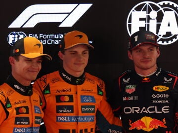 Norris, Piastri y Verstappen tras la qualy del GP de Catar
