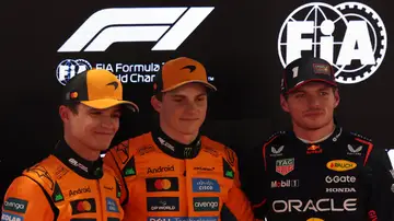 Norris, Piastri y Verstappen tras la qualy del GP de Catar Norris, Piastri y Verstappen tras la qualy del GP de Catar